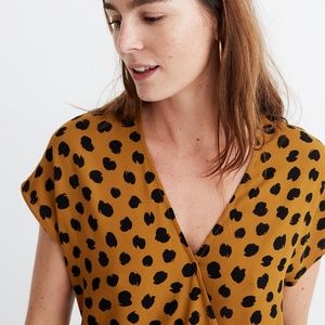 🆕🏷NWT - Madewell - Sash-Tie Wrap Top - MEDIUM
